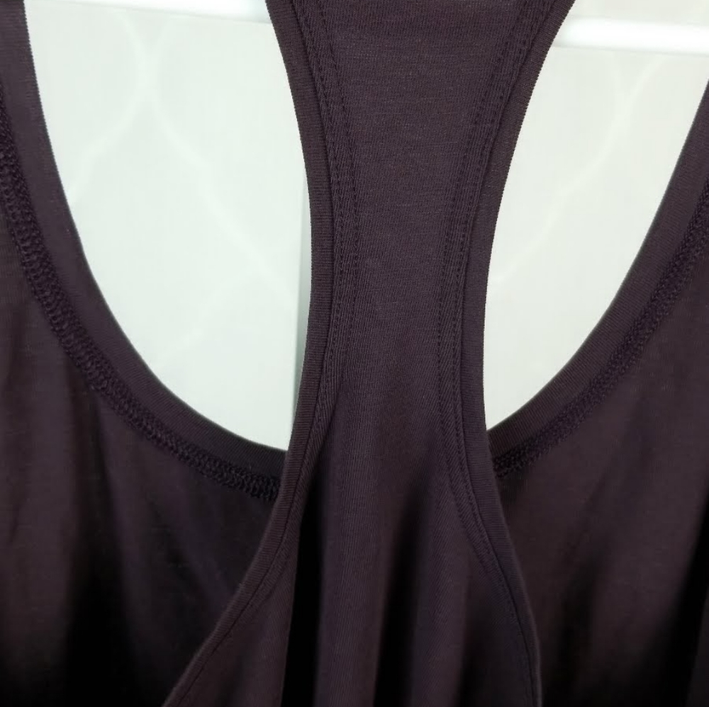 Fabletics Racerback Tank Maroon Large - Picture 2 of 3